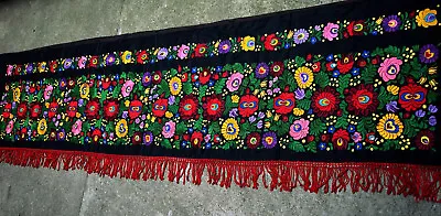 RARE Antique GIANT Beautiful Hungarian MATYO Silk Embroidery Tapestry  76  • $440