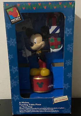 Disney Mr Christmas Mickey Unlimited Twirling Table Piece Or Tree Topper • $34.95