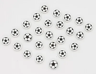 £3.49 • Buy 25 10mm FOOTBALL WORLD CUP POLYMER CLAY BEADS FOR FESTIVAL JEWELLERY MAKING UK