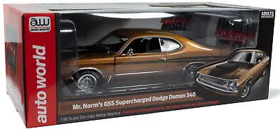 Auto World 1972 Mr. Norms Supercharged GSS Dodge Demon 340 1:18 Car AMM1294 • $99.99