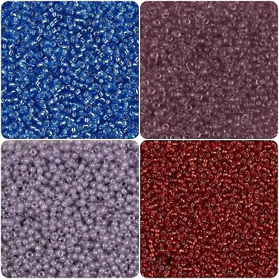 Miyuki 15/0 Seed Beads Smokey Amethyst Sapphire Ruby Red Lavender 10g Or 5g • £1.35