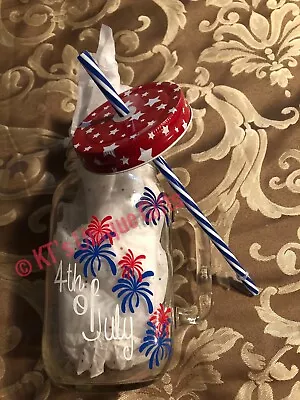 16oz Mason / Drinking Jar With Handle • $8.50