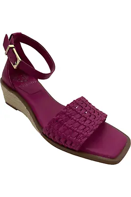 Vince Camuto Adjustable Espadrille Wedge Sandals Bretandi Virtual Pink • $39.99