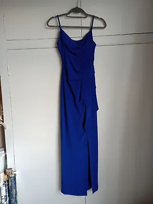 Coast Size 6 Maxi Prom Dress/ Evening Gown. Worn Once. Blue. Petite • £89.99