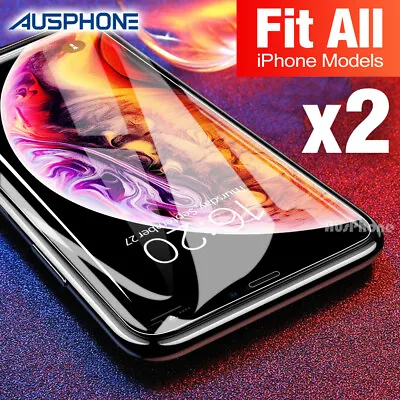 Tempered Glass Screen Protector For IPhone 15 14 13 12 11 Pro XS Max XR 7 8 Plus • $3.25