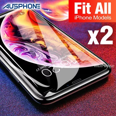 Tempered Glass Screen Protector For IPhone 15 14 13 12 11 Pro XS Max XR 7 8 Plus • $4.49