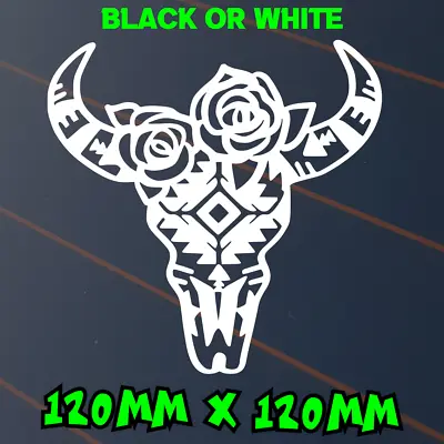 Bull Horn Sticker Country Aussie Ute Long Horn Pattern Tribal Cow Car Decal  • $6.50