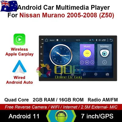 7  Android 12 Auto Carplay Car Non DVD GPS For Nissan Murano (Z50) 2005-2008 • $299.90