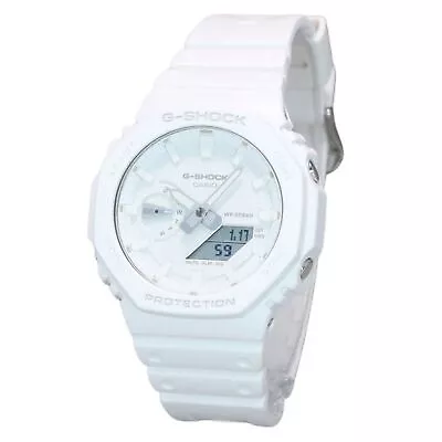 Casio G-Shock Tone-on-Tone White Carbon Core Guard GA-2100-7A7 200M Mens Watch • $163.78