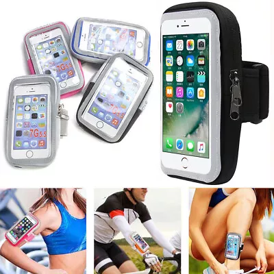 Sports Running Jogging Waterproof Gym Armband Arm Bag Case Holder For Cell Phone • $7.95