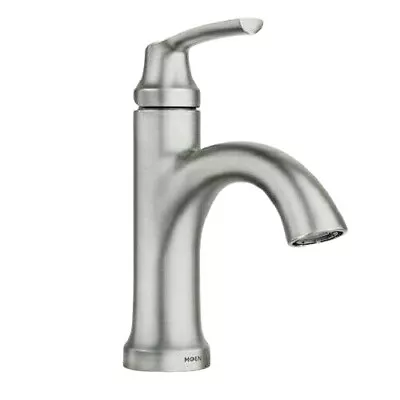 Moen Wellton 84980SRN Low Arc Bathroom Sink Faucet - Brushed Nickel • $39