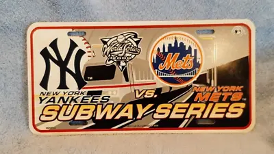 Vintage NY Yankees & NY Mets Subway Series Collectors License Plate • $17.99