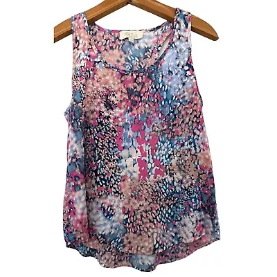 Olive & Oak Womens Top Sleeveless Tank Floral Abstract Artsy CottageCore Sz S • $9.99