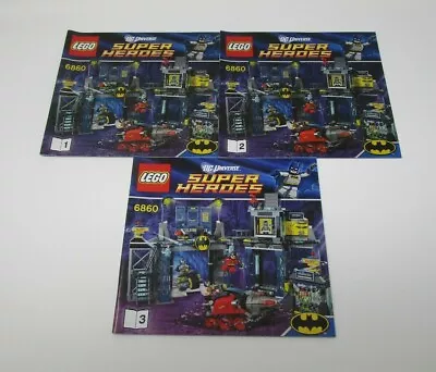 Lego 6860 DC Universe The Batcave Books 1 2 And 3 INSTRUCTION MANUAL BOOKLET • $21.21