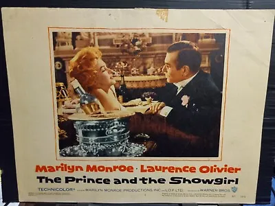 Lobby Card 1957 PRINCE AND SHOWGIRL Marilyn Monroe Laurence Olivier Champagne • $44.99