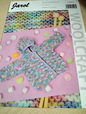 Jarol Knitting Pattern 1002. Child's Hooded Jacket. DK. Newborn - 2 Years. • £1.29