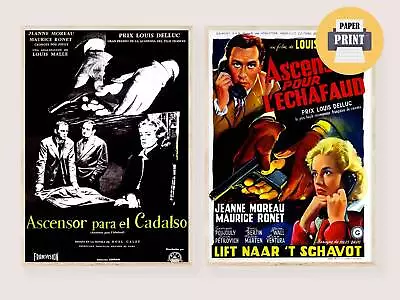 Elevator To Gallows Movie 1958 Posters - Vintage Film Poster Miles Davis Print • £30.84