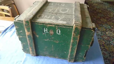 Vintage Collectable Large Wooden Storage Box Chest Work Box Novelty Coffee Table • £16.49