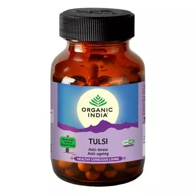$13.99 • Buy Organic India Tulsi  For Anti Stress-Anti Ageing 60 Capsules 