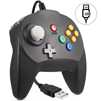 USB N64 Controller 64-Bit Game Gamepad Joystick For Windows PC MAC Raspberry Pi • $13.99