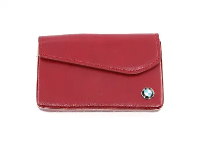 BMW Red Magnetic Flap Small Business Card Holder • $29