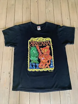 Vintage Carlos Santana Michael Roman T-Shirt Sz L Y2K 2002 Double Sided Graphic • $39.99