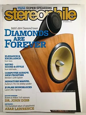 Stereophile Magazine September 2013 B&W 804 Diamond Sony Volti Audio Meridian • $14.99