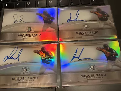 (4) MIGUEL SANO 2010 Bowman Platinum AUTO REFRACTOR BPA-MS Autograph Rookie • $10