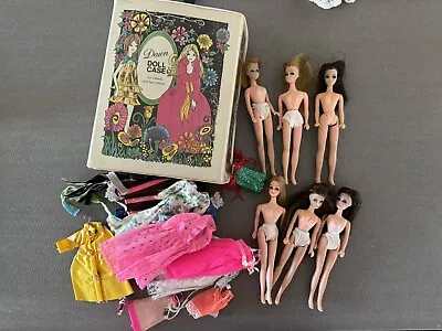 Lot Of Vintage Topper Dawn Dolls Plus Case And Clothes • $21.08
