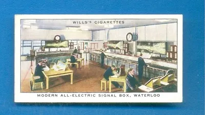 RAILWAY EQUIPMENT.No.47.ALL ELECTRIC SIGNAL BOX.WILLS CIGARETTE CARD 1938 • £1.50