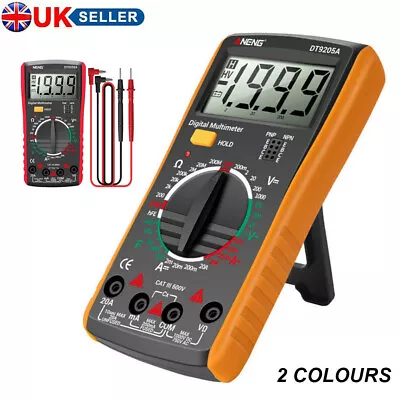 DT9205A Digital Multimeter AC DC Voltmeter Ammeter Capacitance Tester Meter UK • £11.39