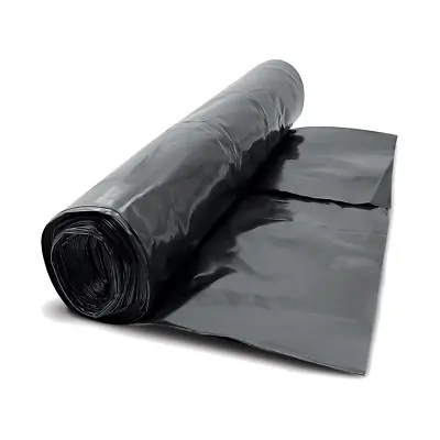 Damp Proof Membrane Black Polythene Sheeting Roll DPM Visqueen 4m Wide 300MU • £9.59
