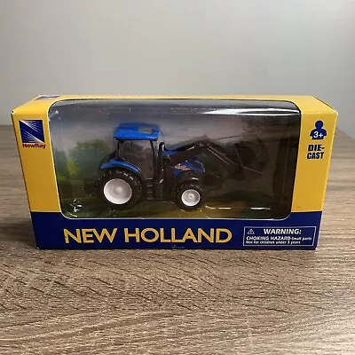 Tractor New Holland T6 Paddle Mechanics Model Metal Die Cast New Ray Newray • $18.99