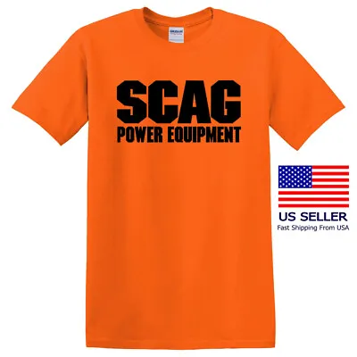 SCAG Power Equipment Men's Orange T-shirt Size S To 5XL • $19.79