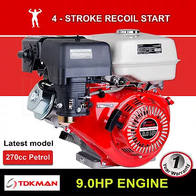 9HP Petrol Engine OHV Stationary Motor Horizontal Shaft Recoil Start 9.0 Gokart • $2999