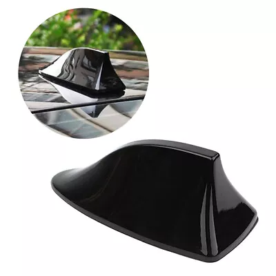 Black Shark Antenna Roof Fin Cover Car Aerial Decor Radio FM/AM Signal Booster • £10.89