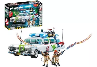 PLAYMOBIL 9220 Ghostbusters Ecto-1 Emergency Cart Light Sound Effect With 2 Figures • £44.49