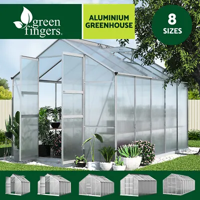 Greenfingers Greenhouse Aluminium  Green House Polycarbonate Storage Garden Shed • $429.95