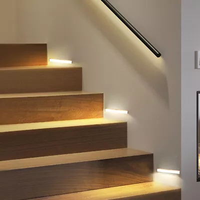 £19.23 • Buy 1-4×Magnetic USB Rechargeable LED PIR Motion Sensor Light Cabinet Night Lamp Bar