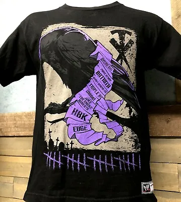 Undertaker Streak List WWE Shirt Youth L Black Short Sleeve Wrestlemania • £16.06