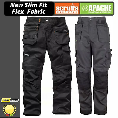 £41.99 • Buy Scruffs Flex Or Apache ATS Work Trousers - Slimmer Fit / Modern Straight Leg Fit