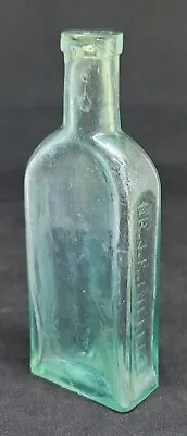 1870's DR JR MILLERS MAGNETIC BALM TEAL CRUDE MEDICINE BOTTLE APPLIED CORK TOP • $16.99