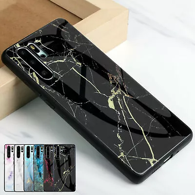 For Samsung Note 10+ 8 9 S10e S9 S8 Glass BACK HARD SILICON Case Cover For • $75