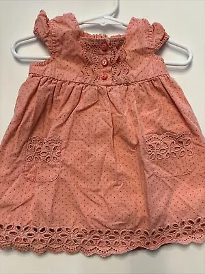 Zara Baby Dress 9-12 Months  Coral Peachy/pink • $9