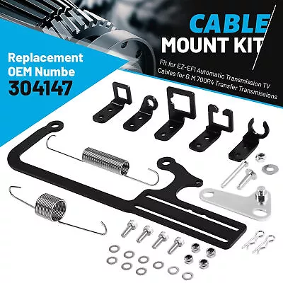 304147 For GM 700R4 Transmissions Throttle Carburetor Cable Mount Bracket Kit • $18.49