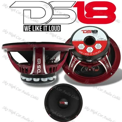 DS18 PRO-NEO8R 800W Mid Bass Neodymium Midrange 4 Ohm Car Audio Speaker 8  • $209.95