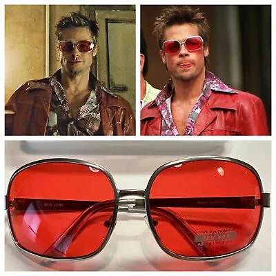 Tyler Durden Sunglasses Shades Fight Club NEW Oliver Peoples 523 Brad Pitt Red • $44.99