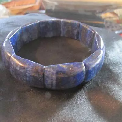 Fab Quality Natural Lapis Lazuli Panel Bracelet • £23