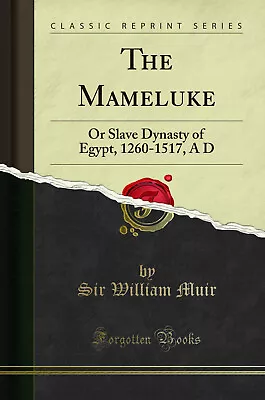 The Mameluke: Or Slave Dynasty Of Egypt 1260-1517 A D (Classic Reprint) • $21.74
