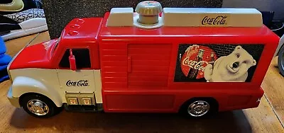 Matchbox Coca-Cola Lights And Sounds Delivery Truck. Plastic 13  Long. • $12